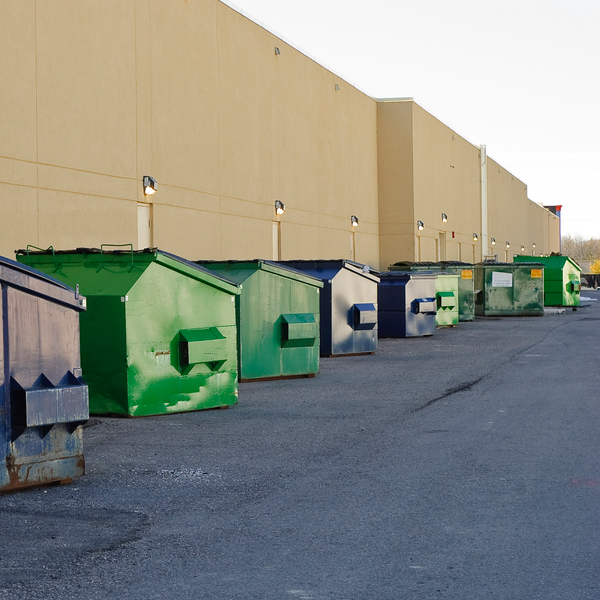 what size roll-off trash containers can I rent